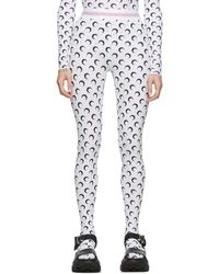 Marine Serre Crescent Moon-print Leggings - Lyst