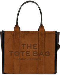 Marc Jacobs - Grand Cabas Brun Clair Et Brun En Suède - Lyst