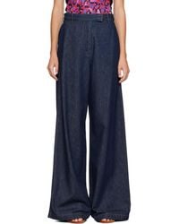 Dries Van Noten - Wide Leg Denim Jeans - Lyst