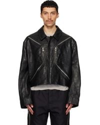 Rick Owens - Temple Heizer Mac Leather Jacket - Lyst