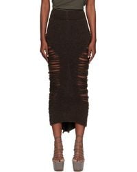 Rick Owens - Concordians Calf Dauphine Midi Skirt - Lyst