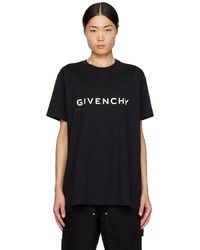 Givenchy - T-shirt archetype noir - Lyst