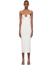 Jacquemus - Off-white Les Classiques 'la Robe Sierra Bretelles' Midi Dress - Lyst