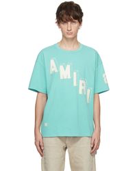 Amiri - T-shirt hockey skater bleu - Lyst