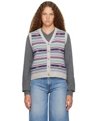 Caro Editions - Jacquard Cardigan - Lyst