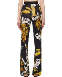 Versace Jeans Couture - ブラック フレア レギンス - Lyst