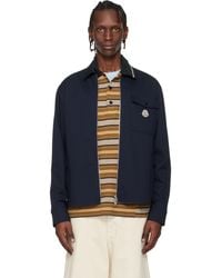 Moncler - Cotton Blend Gabardine Shirt Jacket - Lyst