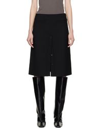 Courreges - Buttoned Midi Skirt - Lyst
