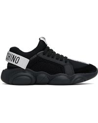 Moschino - Black Teddy Strap Sneakers - Lyst