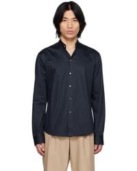 WOOYOUNGMI - Navy Button Up Shirt - Lyst