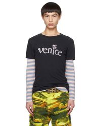 ERL - T-shirt 'venice' noir - Lyst