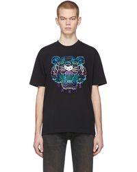 KENZO Black Limited Edition Holiday Tiger T-shirt