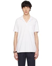 Orlebar Brown - Orlebar ホワイト オープンカラー ポロシャツ - Lyst
