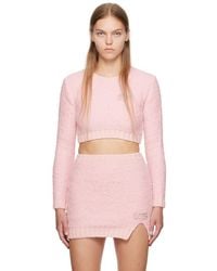 Gcds - Pink Hairy Sweater - Lyst