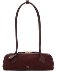 Alaïa - Teckel Small Suede Shoulder Bag - Lyst