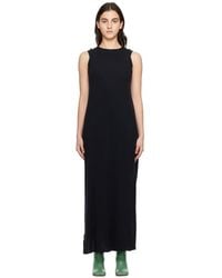 MM6 by Maison Martin Margiela - Black Layered Maxi Dress - Lyst