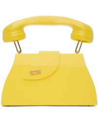 Gcds - Moyen sac comma jaune à poignée en forme de téléphone - Lyst