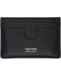Tom Ford - Leather Card Holder With Logo Print - Lyst