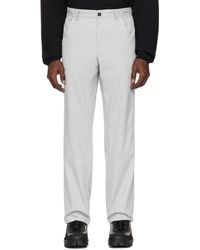 GR10K - Pantalon gris à bavolet - Lyst