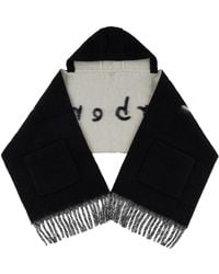 Burberry - Wool-Blend Logo Hooded Scarf - Lyst