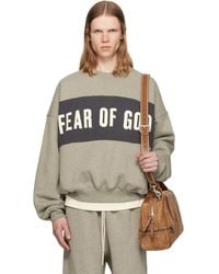 Fear Of God - Cropped Relaxed Panelled Sweatshirt - Lyst