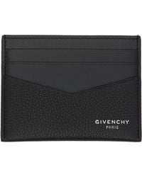 Givenchy - Porte-Carte Noir En Cuir De Veau - Lyst