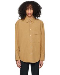 WOOYOUNGMI - Brown Button-down Shirt - Lyst