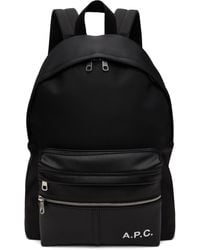 A.P.C. - . Black Camden Backpack - Lyst