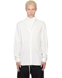 Rick Owens - Off- Tower Island Shirt - Lyst