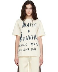 Wales Bonner - Off- Cotton Jersey Raga T-Shirt - Lyst