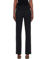 AYA MUSE - Ruched Fold Over Trousers - Lyst