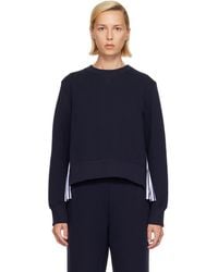 Sacai - Sponge Sweat & Cotton Poplin Sweatshirt - Lyst