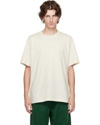 JW Anderson - Off- Logo Embroidery T-Shirt - Lyst