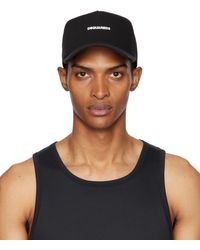 DSquared² - Casquette De Baseball Noire À Mini Logo - Lyst
