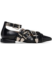 Toga - Cross Strap Ballerina Flats - Lyst