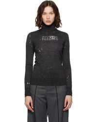 MM6 by Maison Margiela - Wool Turtleneck - Lyst