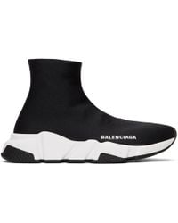 Balenciaga Black Bonded Speed Sneakers