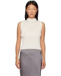 Pleats Please Issey Miyake - Off- Monthly Colors August Top - Lyst