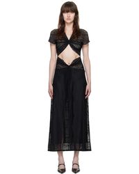 Beaufille - Robe Longue Sassen Noire Exclusive À Ssense - Lyst