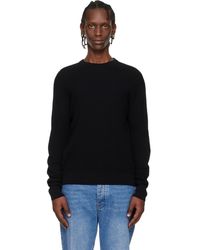 Studio Nicholson - Pull Portland Noir En Tricot - Lyst