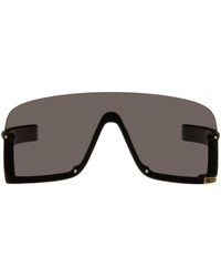 Gucci - Black Shield Sunglasses - Lyst