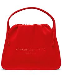 Alexander Wang - Grand sac ryan rouge en tricot côtelé - Lyst