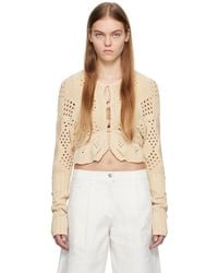 OPEN YY - Argyle Cardigan - Lyst