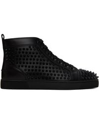 Christian Louboutin - Louis Orlato Suede High-top Sneakers - Lyst