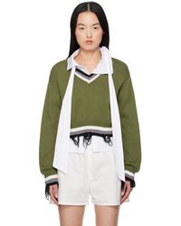 OTTOLINGER - Cropped V-neck Sweater - Lyst