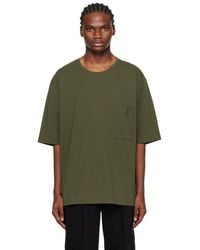 Lemaire - カーキ パッチポケット Tシャツ - Lyst