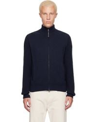 Moncler - Wool & Cashmere Zip-Up Sweater - Lyst