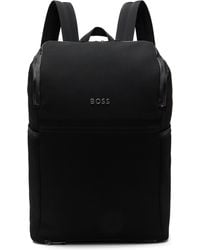 BOSS - ブラック ロゴ ハードウェア バックパック - Lyst
