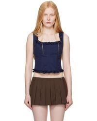 Sandy Liang - Piper Corset Top - Lyst