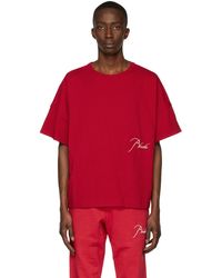 Rhude T-shirt à logo - Rouge